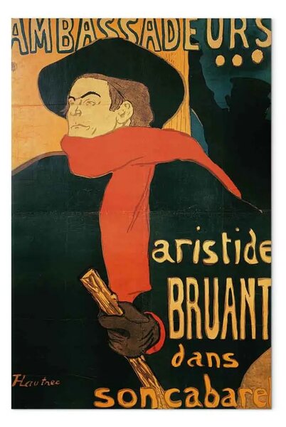 Quadro famoso Henri de Toulouse-Lautrec - Ambasciatori: Aristide Bruant