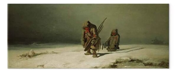 Riproduzione Carl Spitzweg - Regione polare (Gli eschimesi)