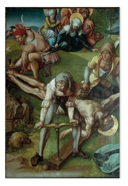 Quadro famoso Albrecht Dürer - L'inchiodamento di Cristo alla croce