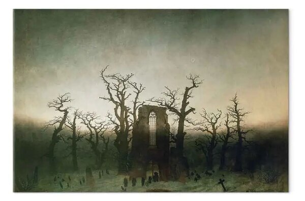Quadro famoso Caspar David Friedrich - Abbazia nel bosco di querce