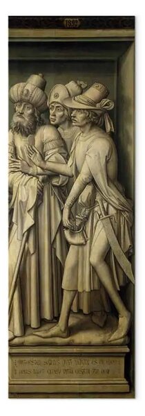 Riproduzione Rogier van der Weyden - Tributo in denaro e ritratto dell'imperatore