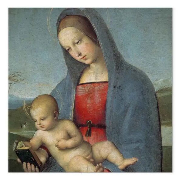Riproduzione Rafael Santi - Maria con Gesù Bambino