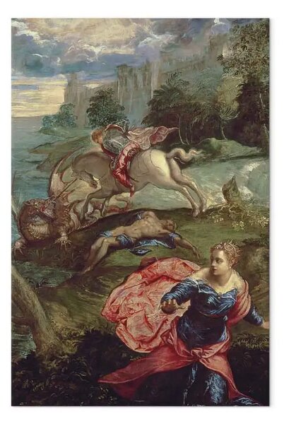 Quadro famoso Tintoretto - San Giorgio e il drago