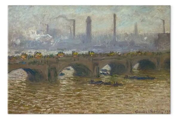 Riproduzione Claude Monet - Waterloo Bridge, temps gris