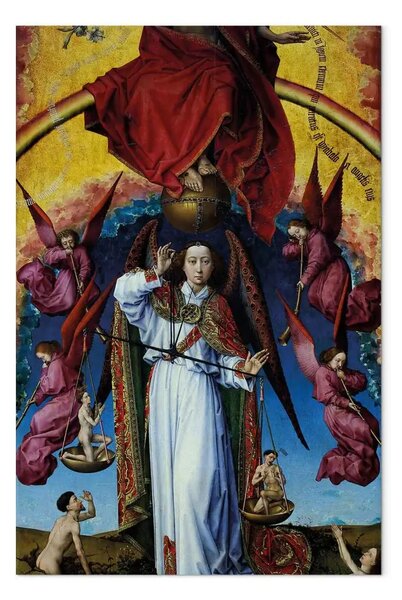 Quadro famoso Rogier van der Weyden - Arcangelo Michele che pesa le anime