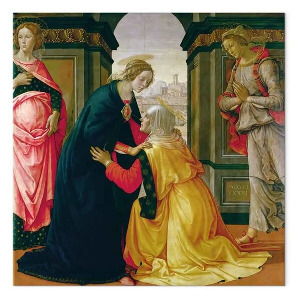 Riproduzione quadro Domenico Ghirlandaio - La Visitazione