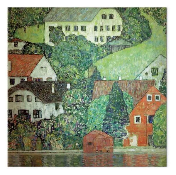 Riproduzione Gustav Klimt - Case a Unterach am Attersee