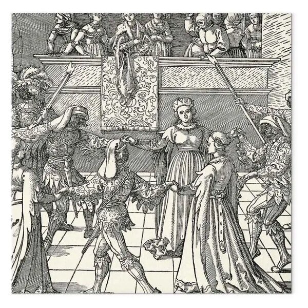 Quadro famoso Albrecht Dürer - La Danza della Fiaccola (La Mascherata)