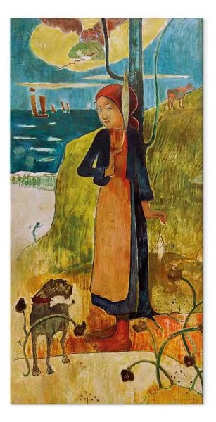 Riproduzione quadro Paul Gauguin - Ragazza bretone che gira (Giovanna d'Arco)