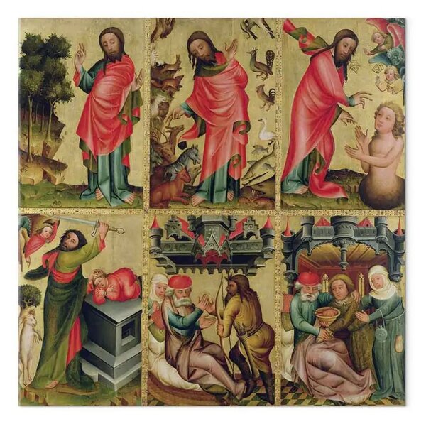 Quadro famoso Master Bertram - Ala interna sinistra dell'altare maggiore di San Pietro ad Amburgo, l'altare Grabower