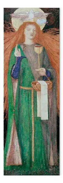 Riproduzione Dante Gabriel Rossetti - La Fanciulla del Santo Graal