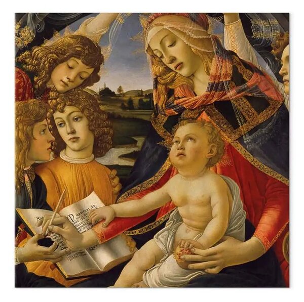 Quadro famoso Sandro Botticelli - Santa Maria con il bambino e cinque angeli