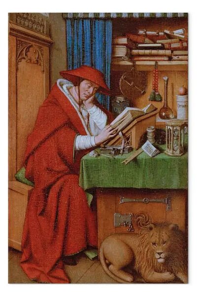 Riproduzione quadro Jan Van Eyck - San Girolamo nel suo studio