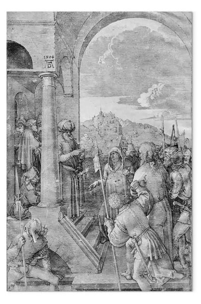 Riproduzione quadro Albrecht Dürer - Cristo davanti a Pilato