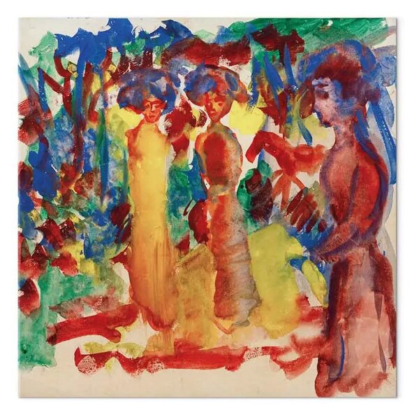 Riproduzione August Macke - Donne che camminano