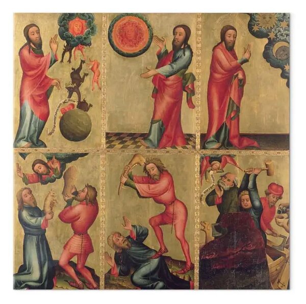 Riproduzione quadro Master Bertram - Ala sinistra dell'altare maggiore di San Pietro ad Amburgo, l'altare Grabower
