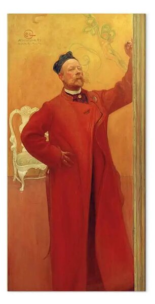 Riproduzione Carl Larsson - Autoritratto davanti allo specchio