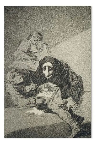 Riproduzione quadro Francisco Goya - La faccia vergognosa, piatto