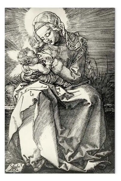 Riproduzione quadro Albrecht Dürer - Maria che allatta il Bambino