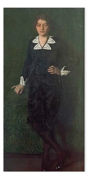 Riproduzione quadro Oskar Zwintscher - Adele Zwintscher come paggio