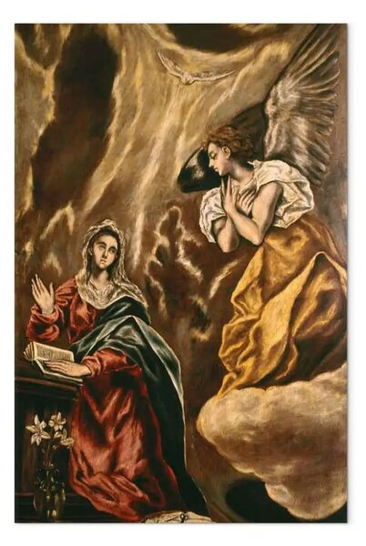 Riproduzione quadro El Greco - Annunciazione a Maria