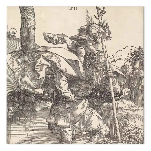 Quadro famoso Albrecht Dürer - San Cristoforo