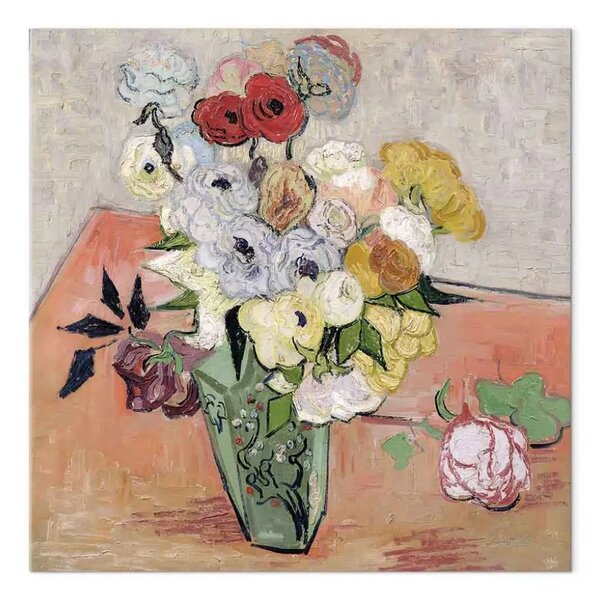 Quadro famoso Vincent Van Gogh - Rose e anemoni