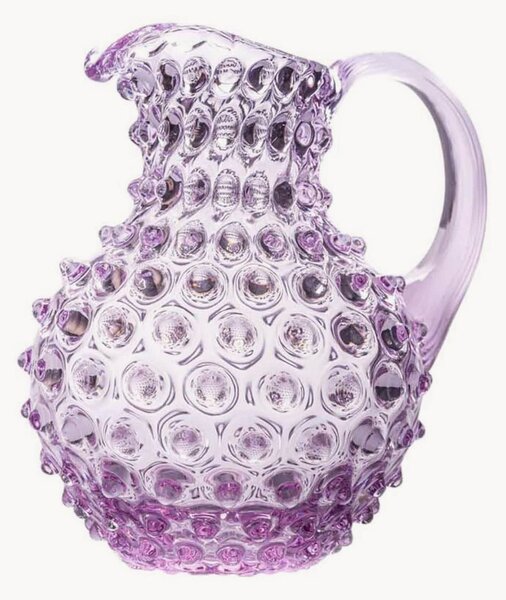 Brocca in vetro soffiato Paris Hobnail