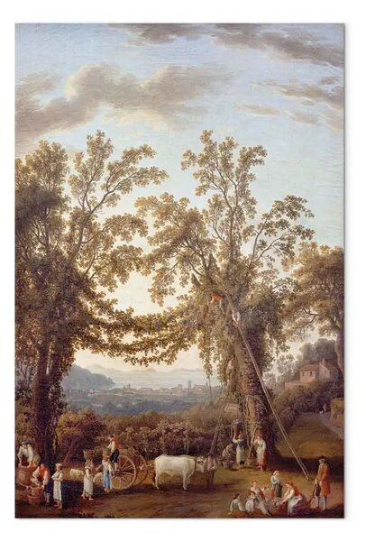 Quadro famoso Jacob Philipp Hackert - Autunno: Vigneto e vista su Sorrento, il golfo e l'isola