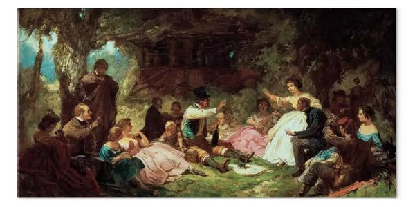 Riproduzione Carl Spitzweg - Il picnic