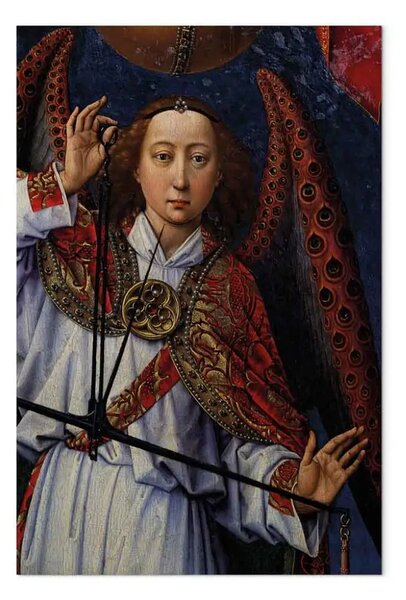 Riproduzione Rogier van der Weyden - Arcangelo Michele che pesa le anime