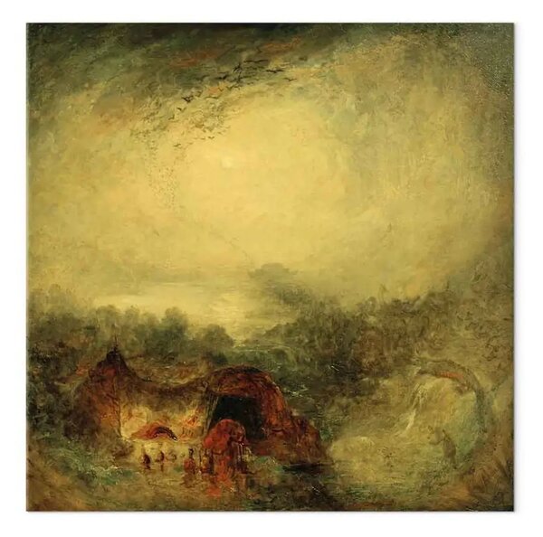 Quadro famoso William Turner - La sera del diluvio