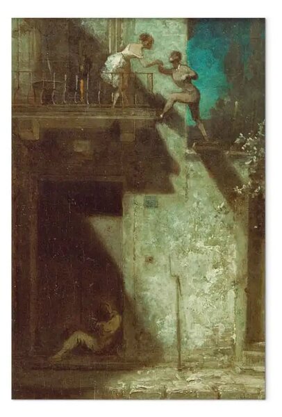 Quadro famoso Carl Spitzweg - Appuntamento notturno