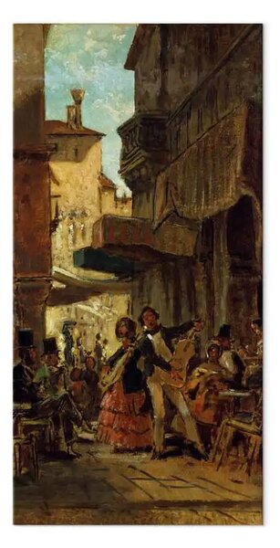 Riproduzione quadro Carl Spitzweg - Cantanti di strada italiani