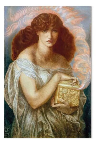 Quadro famoso Dante Gabriel Rossetti - Pandora