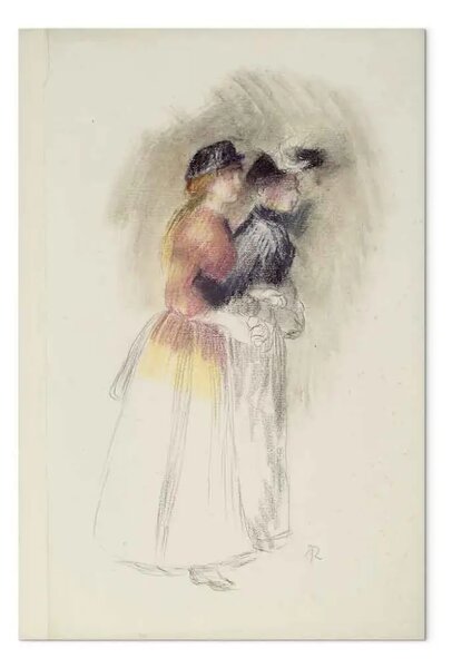 Riproduzione quadro Pierre-Auguste Renoir - Due donne