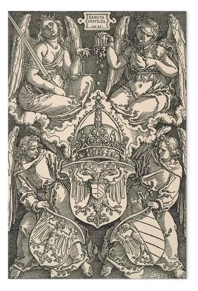Riproduzione quadro Albrecht Dürer - Stemma del Reich e della città di Norimberga