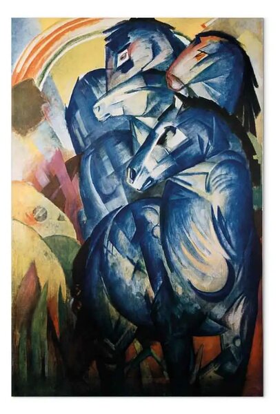 Riproduzione quadro Franz Marc - The Tower of Blue Horses