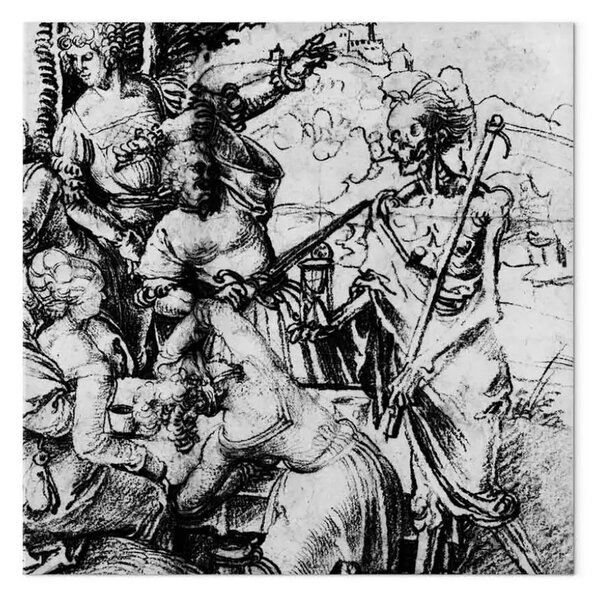 Riproduzione Albrecht Dürer - A tavola, la società e la morte