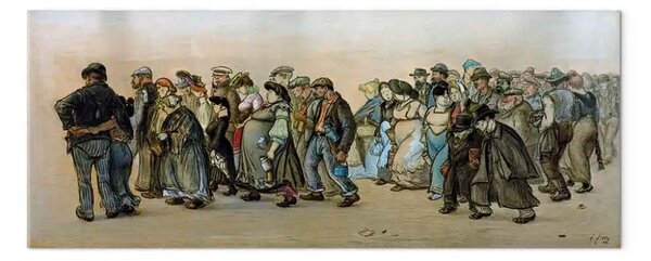 Quadro famoso Heinrich Zille - Il treno degli operai degli Spandau