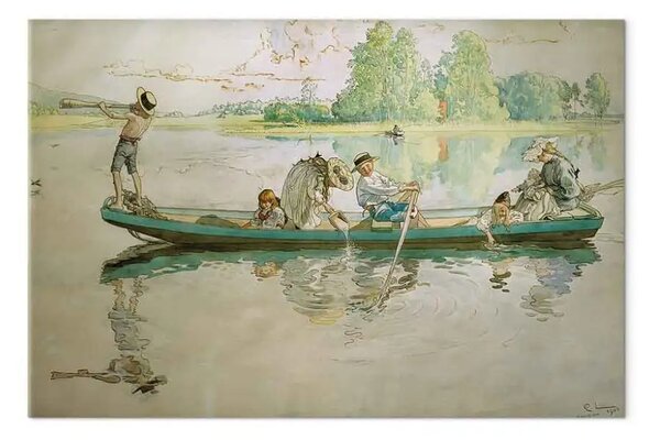 Quadro famoso Carl Larsson - Vichinghi a Dalarna
