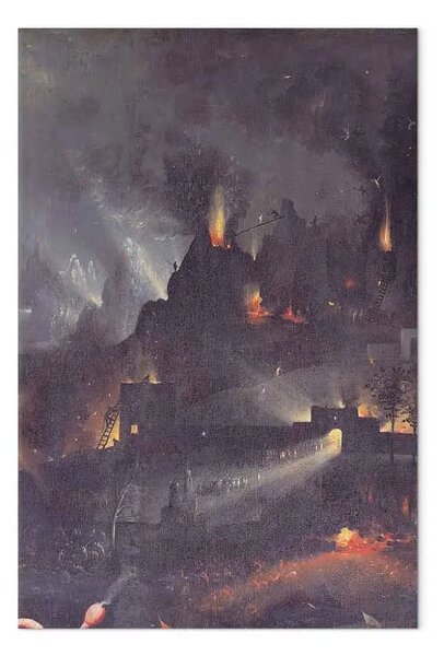 Quadro famoso Hieronymus Bosch - Inferno