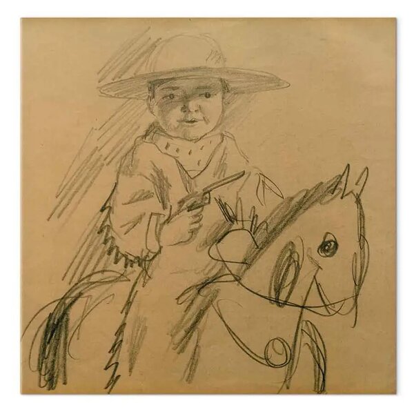 Riproduzione August Macke - Walter als Cowboy