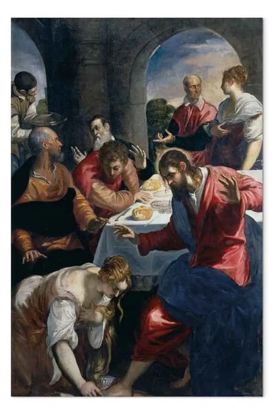 Quadro famoso Tintoretto - Il banchetto nella casa di Simone