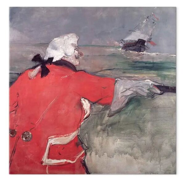 Quadro famoso Henri de Toulouse-Lautrec - L'ammiraglio Viaud, o Paul Viaud in costume da ammiraglio