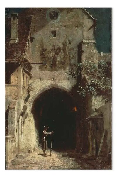 Quadro famoso Carl Spitzweg - Sentinella Ambulante