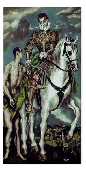 Riproduzione El Greco - San Martino e il mendicante