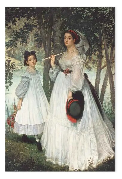 Riproduzione quadro James Tissot - Le due sorelle: ritratto