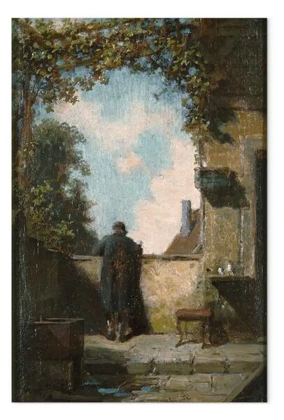 Quadro famoso Carl Spitzweg - Vecchio sulla terrazza