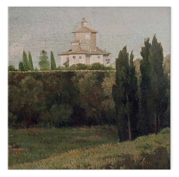Riproduzione Jean-Auguste-Dominique Ingres - Veduta del Belvedere di Villa Borghese a Roma